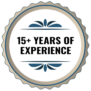 15+ Years Of Experience Badge